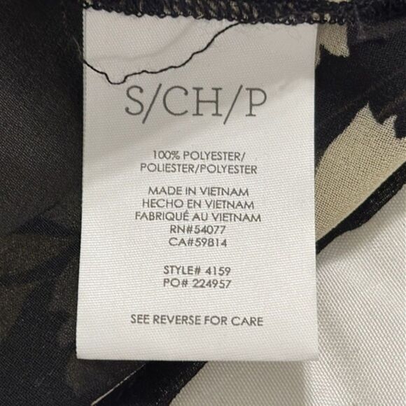 Cabi Cosmo Blouse Sheer Elastic Cuffs Floral Womens Small Long Sleeves Romantic - Picture 7 of 10